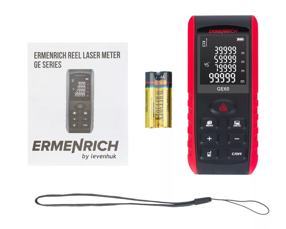 Ролетка Лазерен измерител Ermenrich Reel GE60 2