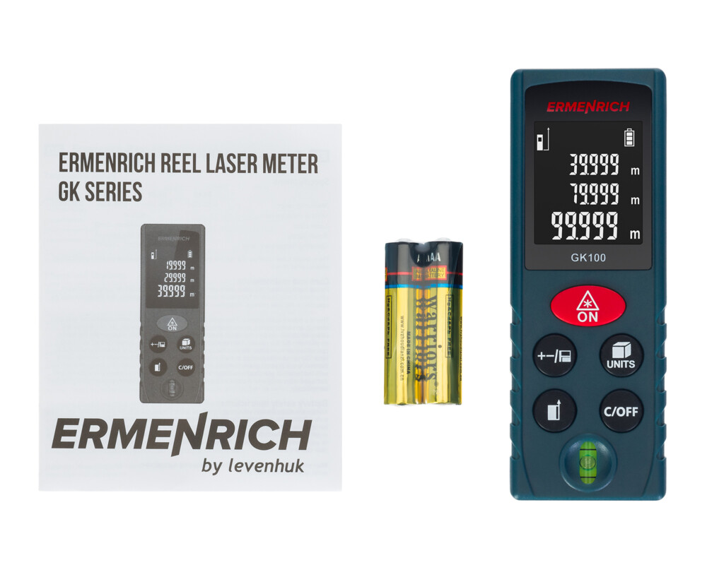 Ролетка Лазерен измерител Ermenrich Reel GK100 2