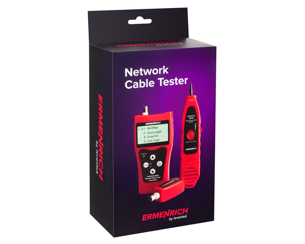 Мрежов инструмент Тестер за мрежови кабели Ermenrich NetGeeks NP30 12