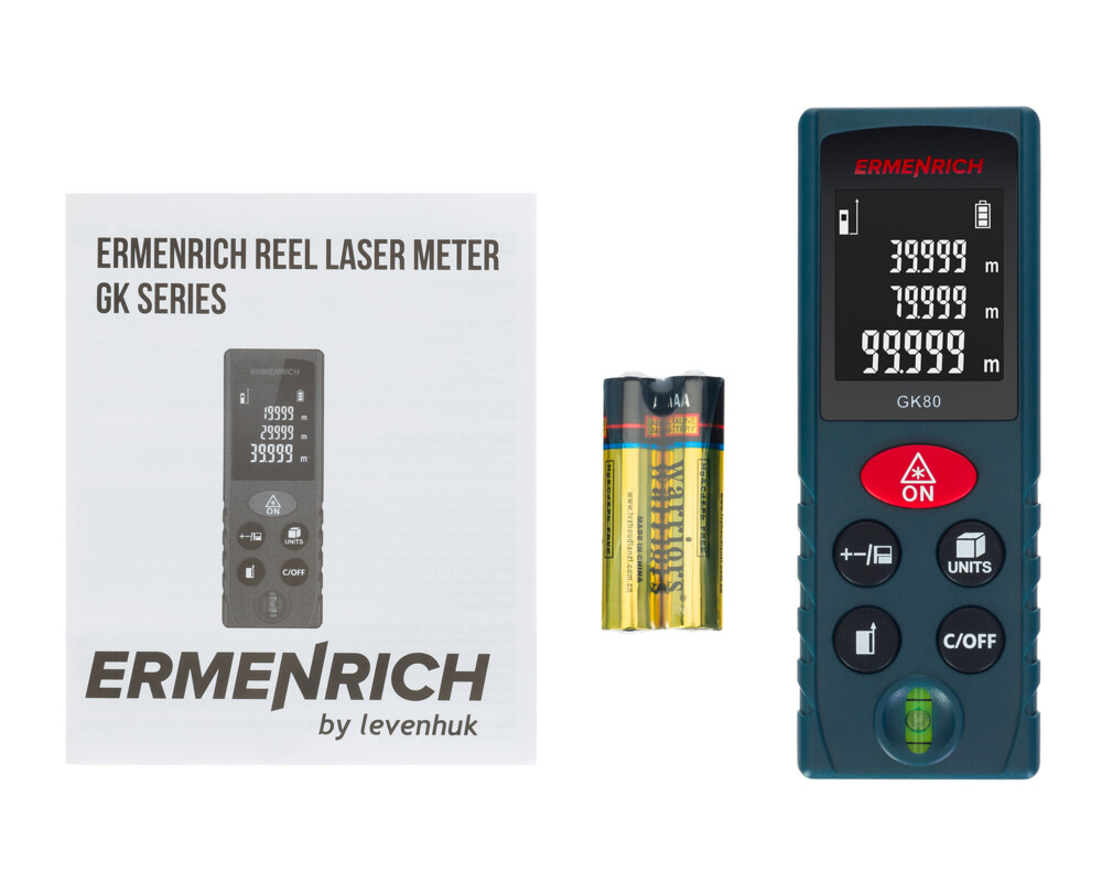 Ролетка Лазерен измерител Ermenrich Reel GK80 2