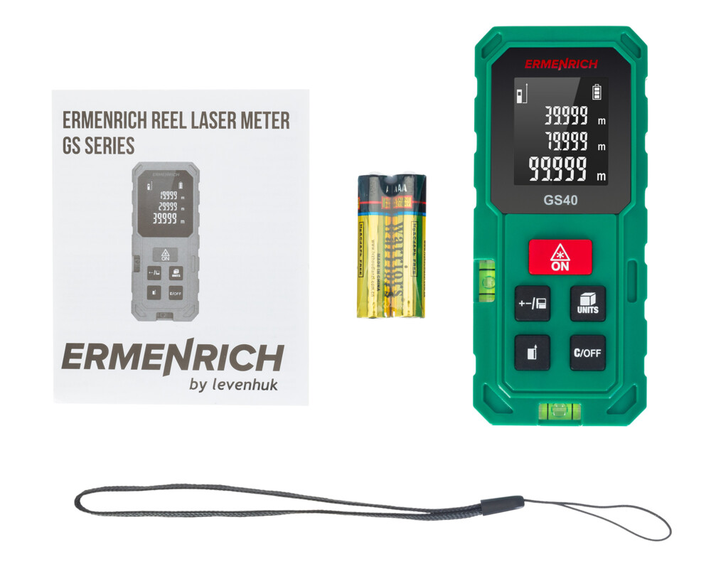Ролетка Лазерен измерител Ermenrich Reel GS40 2