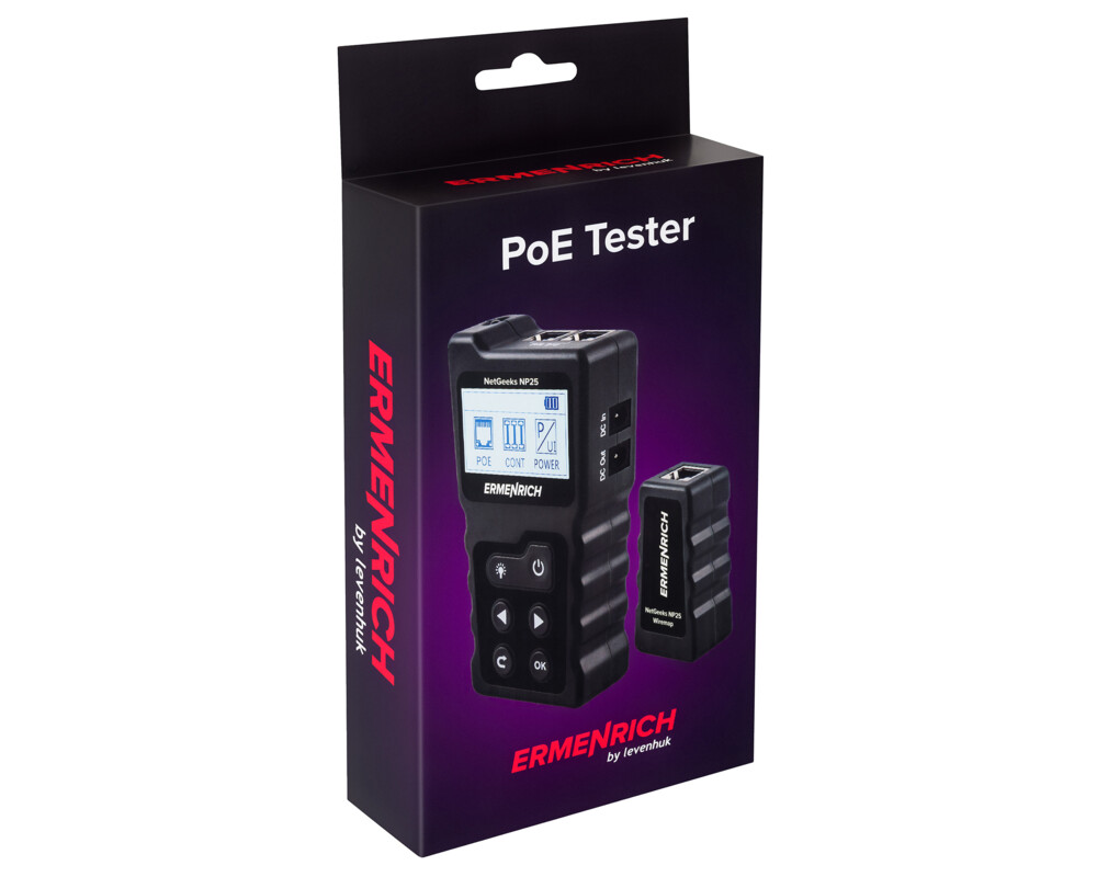 Мрежов инструмент PoE тестер Ermenrich NetGeeks NP25 10