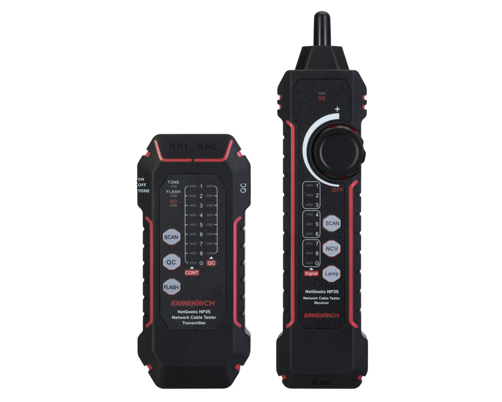Мрежов инструмент Тестер за мрежови кабели Ermenrich NetGeeks NP35 3