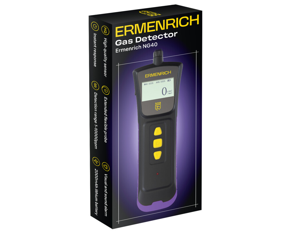 Неразрушаващо изпитващо устройство Газ детектор Ermenrich NG40 6