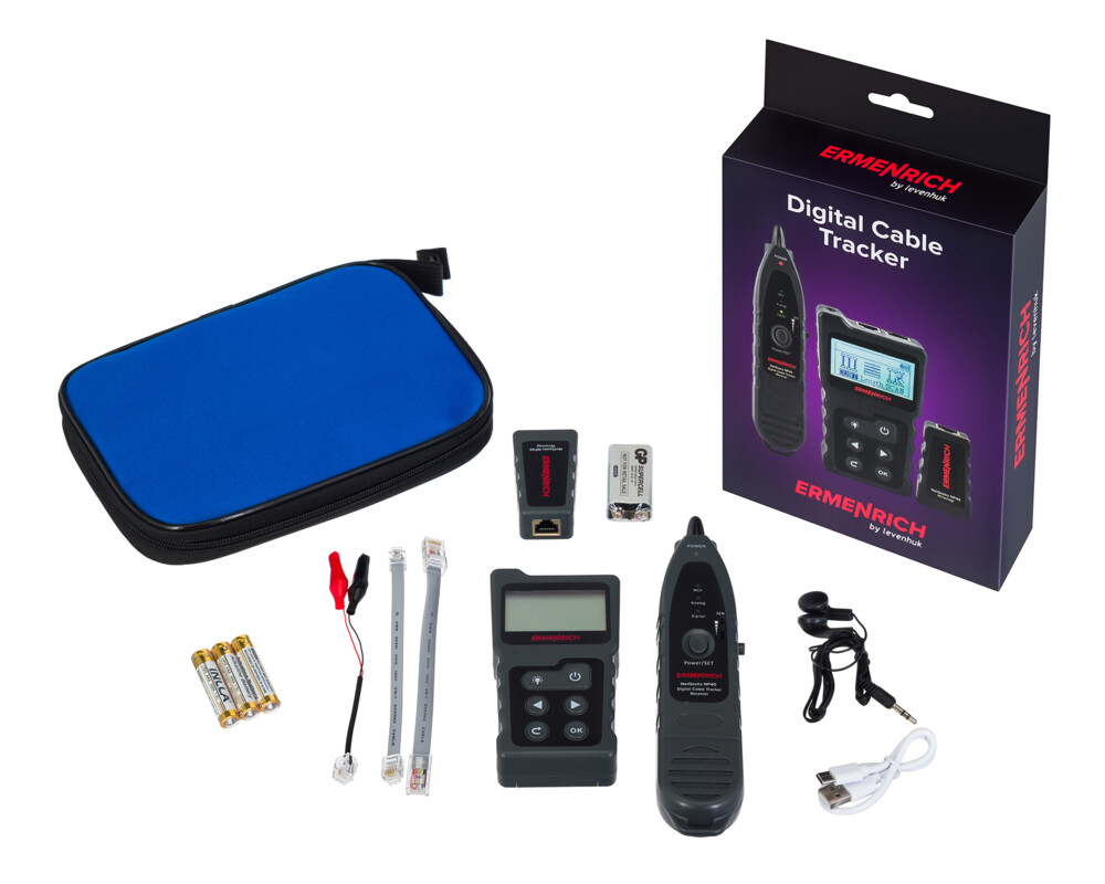 Мрежов инструмент Цифров търсач за кабели Ermenrich NetGeeks NP40 2