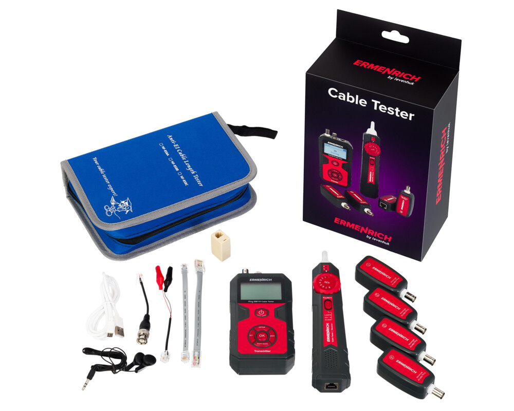 Мрежов инструмент Тестер за кабели Ermenrich Ping SM110 2