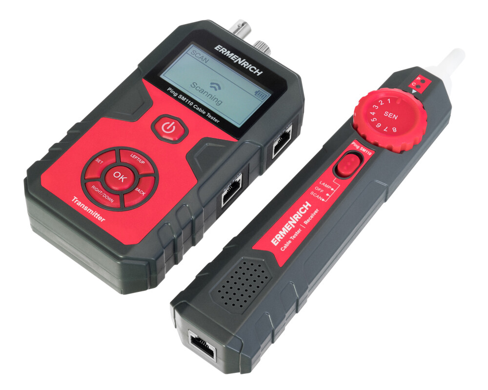 Мрежов инструмент Тестер за кабели Ermenrich Ping SM110 6