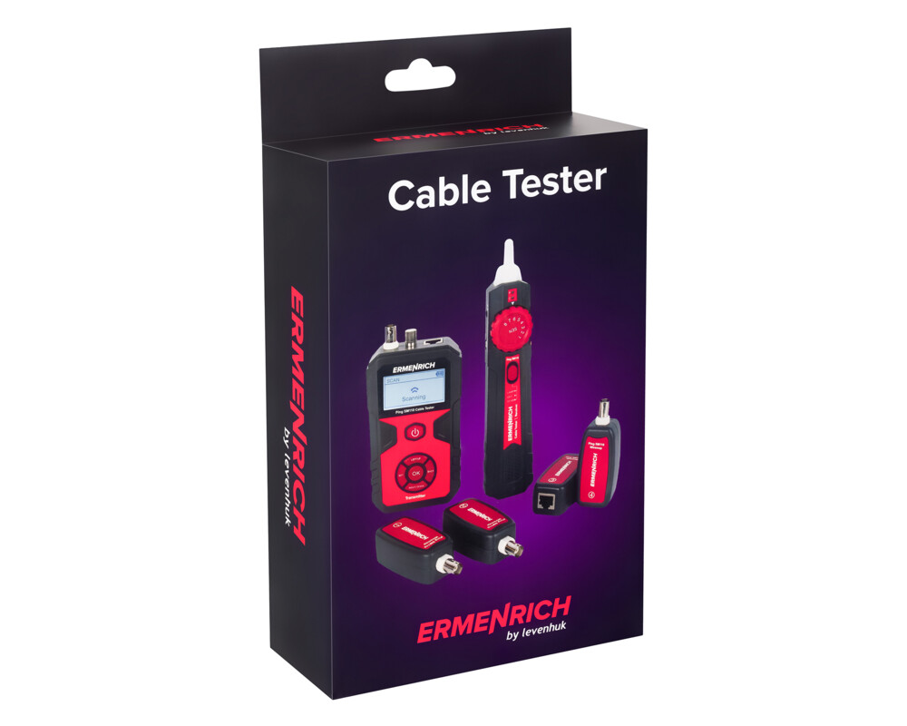 Мрежов инструмент Тестер за кабели Ermenrich Ping SM110 13