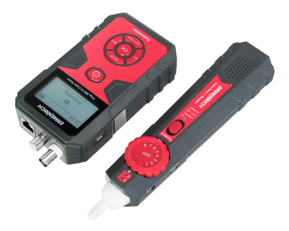 Мрежов инструмент Тестер за кабели Ermenrich Ping SM110 7