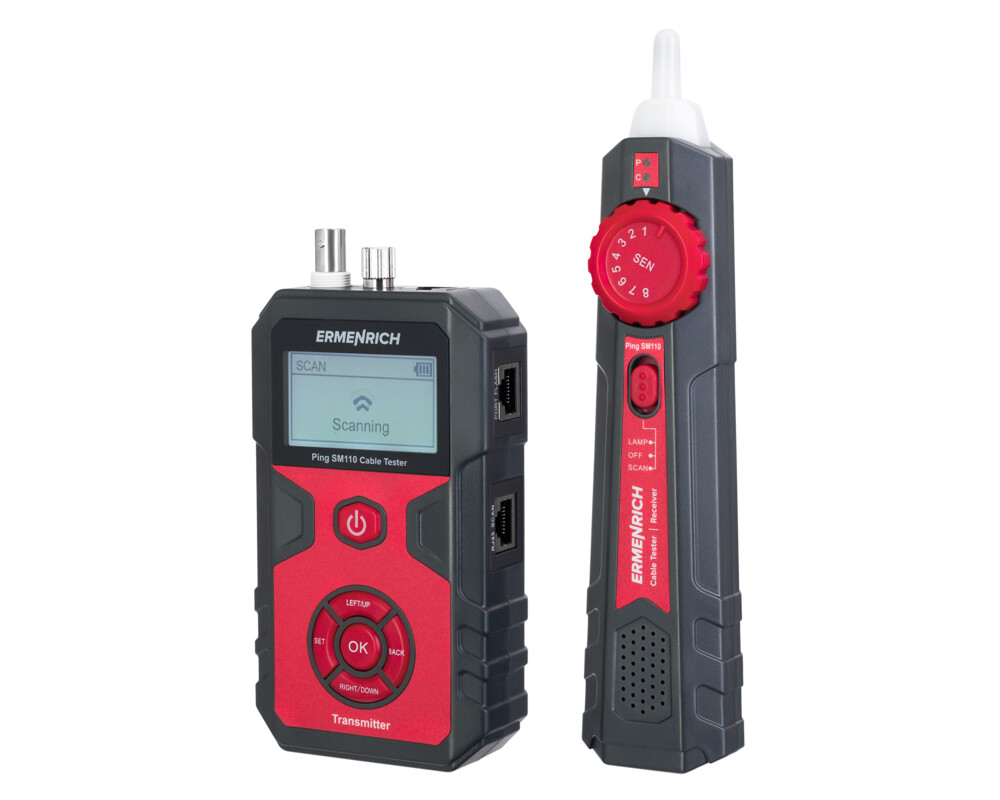 Мрежов инструмент Тестер за кабели Ermenrich Ping SM110 4