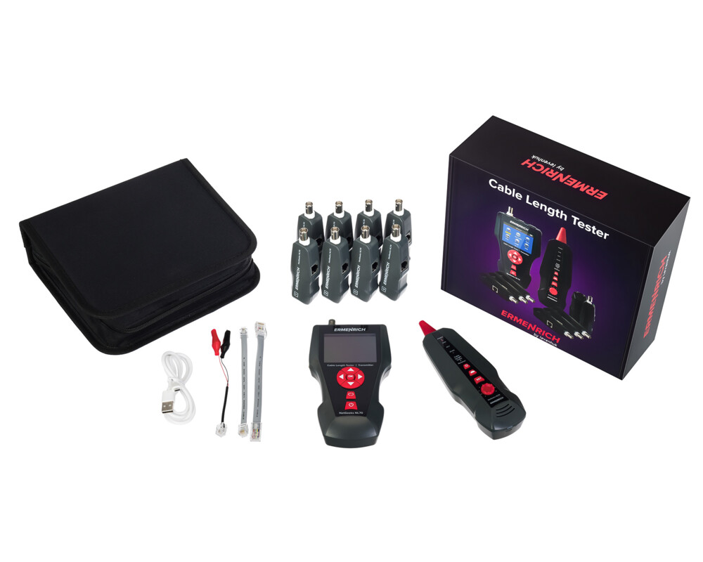 Мрежов инструмент Тестер за дължина на кабели Ermenrich NetGeeks NL70 2