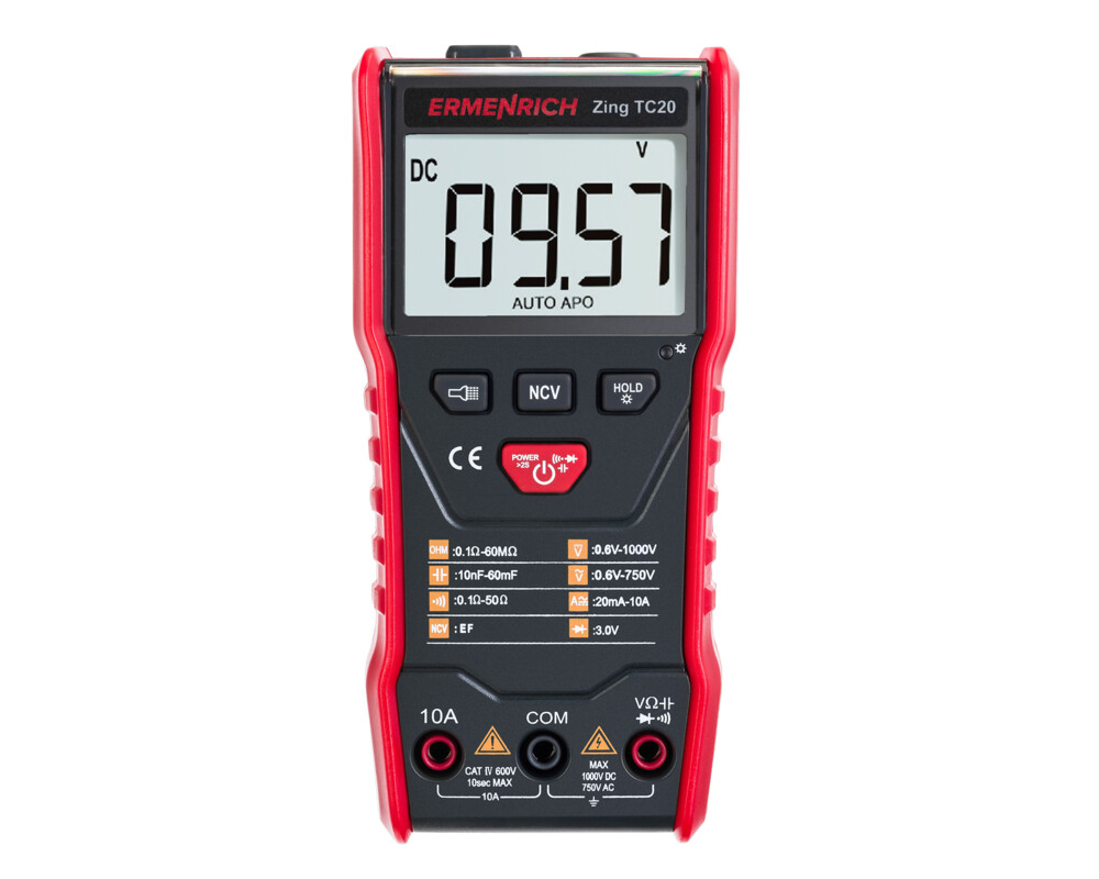 Мултицет Цифров мултиметър Ermenrich Zing TC20 3