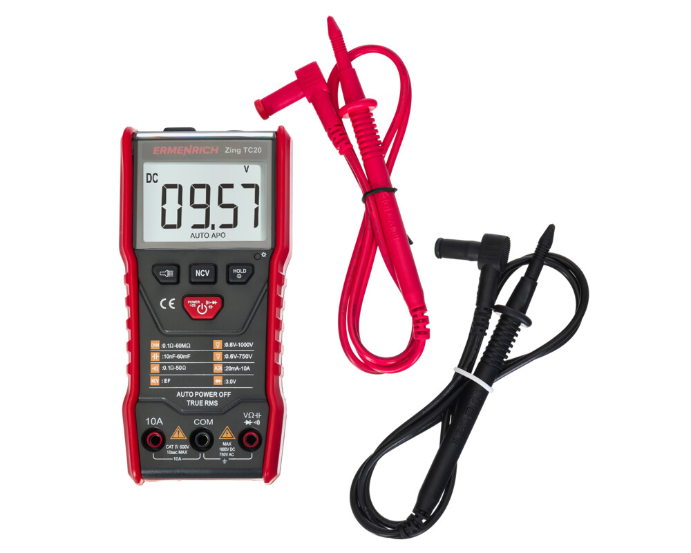 Мултицет Цифров мултиметър Ermenrich Zing TC20 2