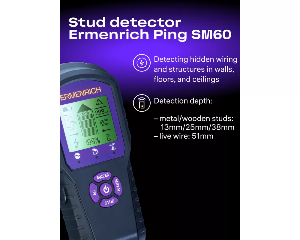 Детектор за издатини Детектор за издатини Ermenrich Ping SM60 8