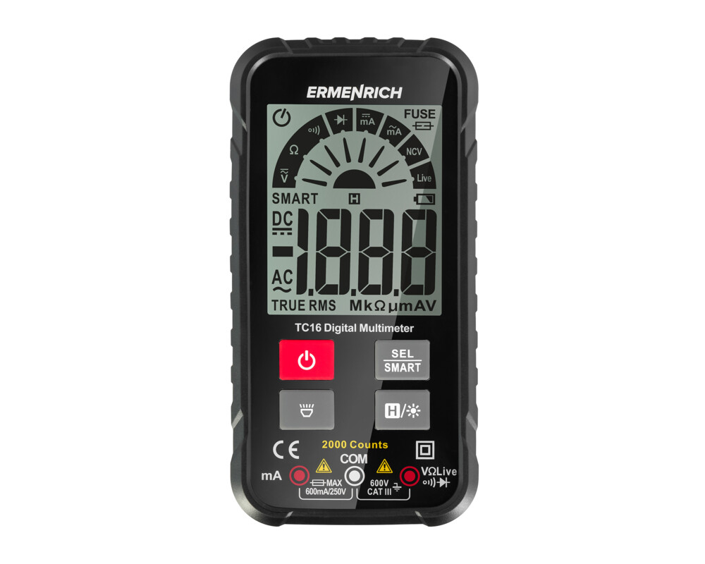 Мултицет Цифров мултиметър Ermenrich Zing TC16 3