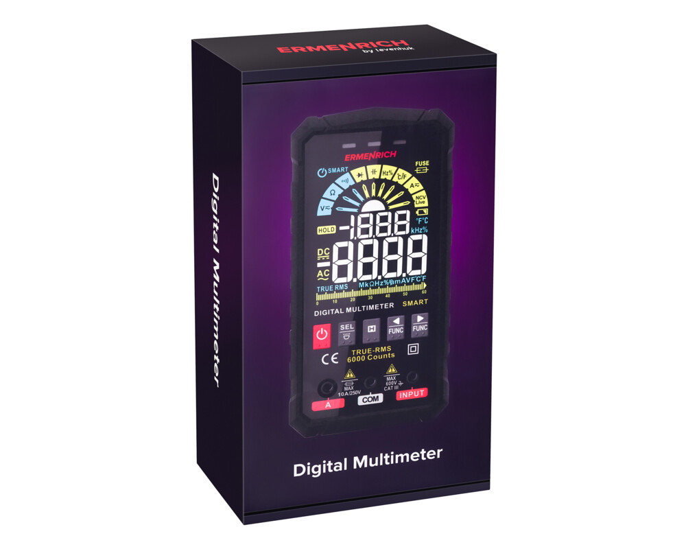 Мултицет Цифров мултиметър Ermenrich Zing TC27 10