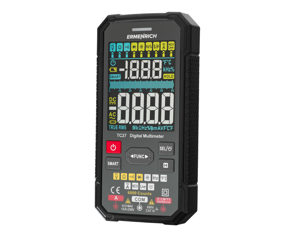 Мултицет Цифров мултиметър Ermenrich Zing TC27 2