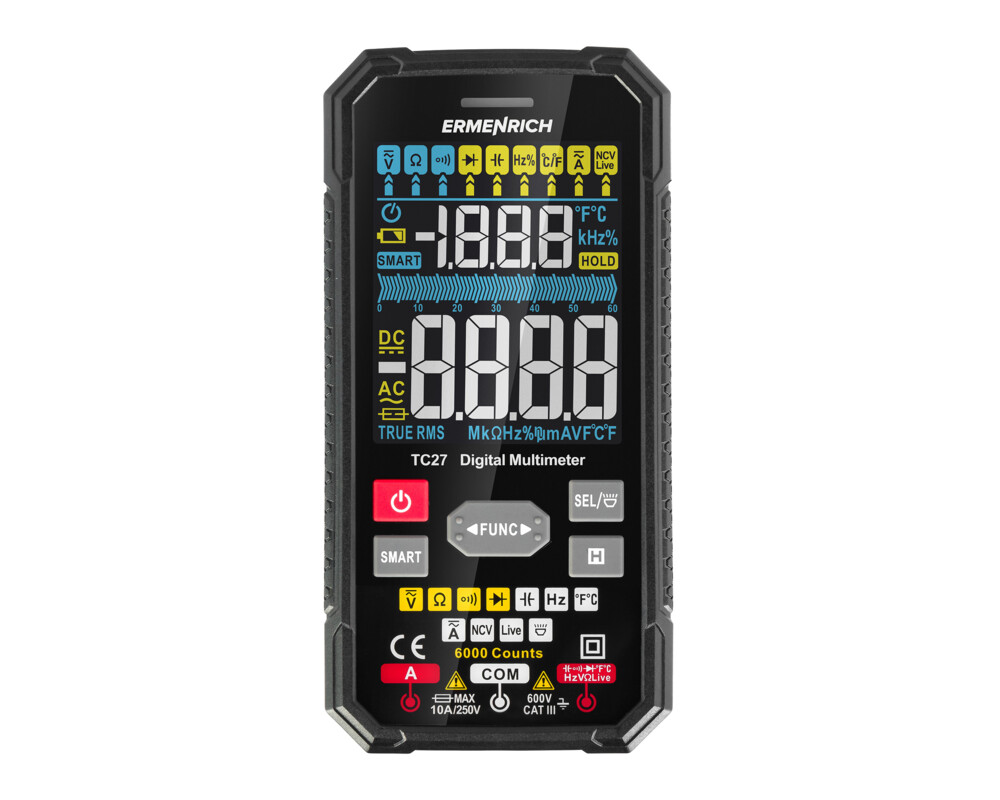 Мултицет Цифров мултиметър Ermenrich Zing TC27 5
