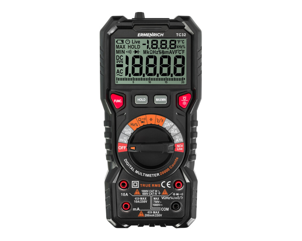Мултицет Цифров мултиметър Ermenrich Zing TC32 4
