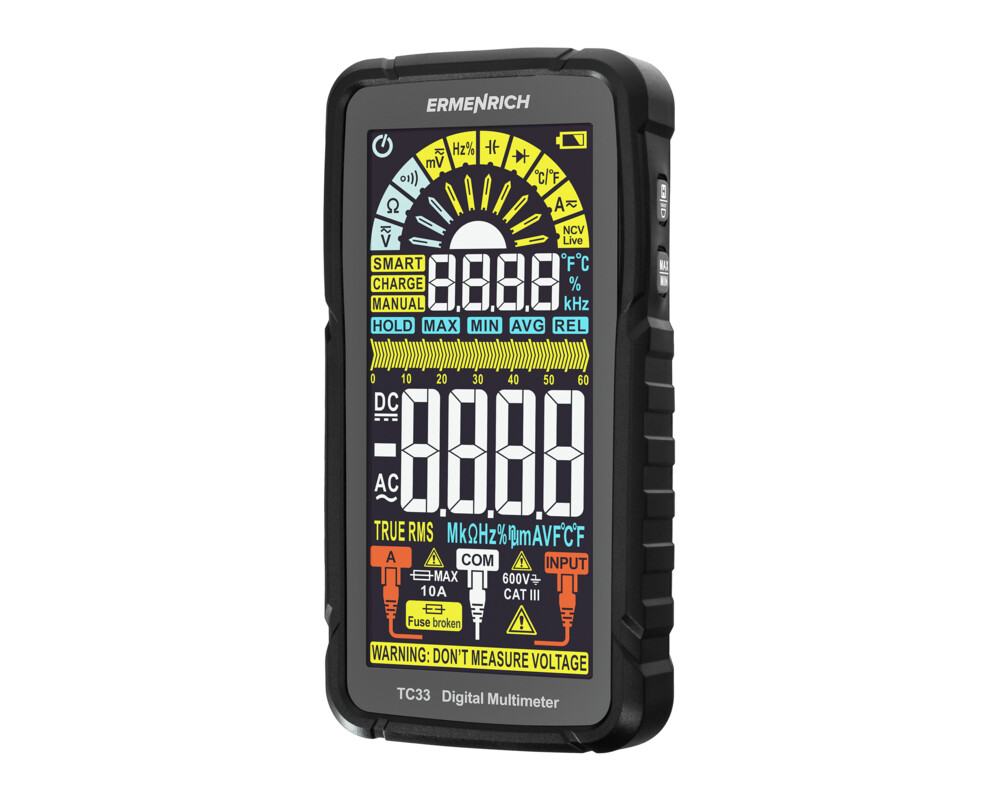 Мултицет Цифров мултиметър Ermenrich Zing TC33 2