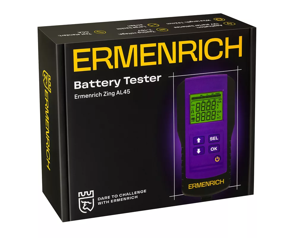 Мултицет Тестер за акумулатори Ermenrich Zing AL45 9