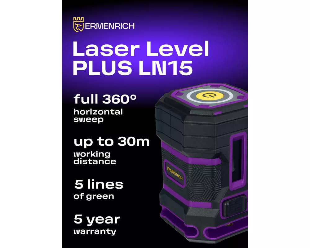 Нивелир Лазерен нивелир Ermenrich LN15 11