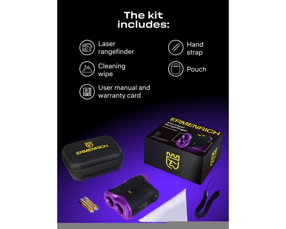 Далекомер Строителен лазерен далекомер Ermenrich LR600 15