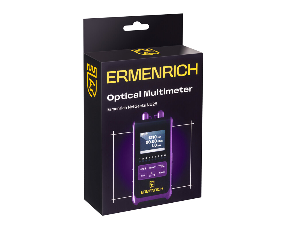 Мрежов инструмент Оптичен мултиметър Ermenrich NetGeeks NU25 10