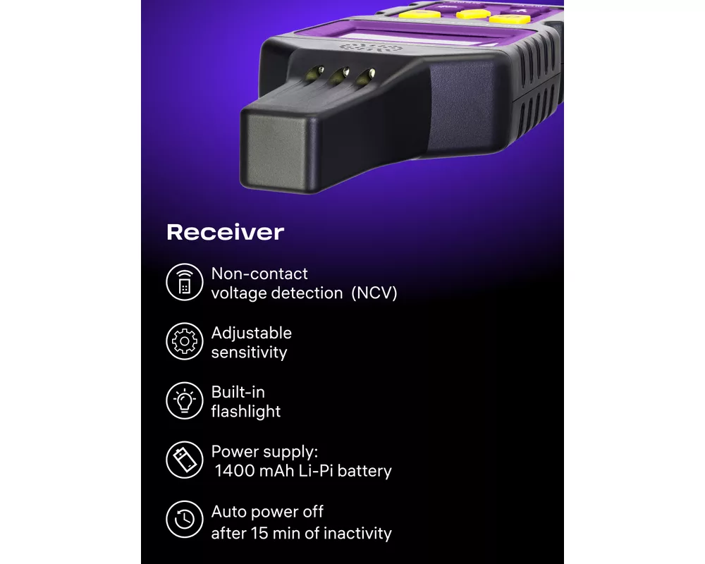 Детектор за издатини Локатор на подземни проводници Ermenrich Ping SM150 14