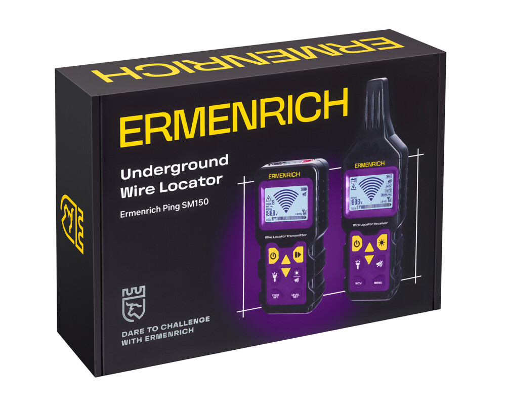 Детектор за издатини Локатор на подземни проводници Ermenrich Ping SM150 11