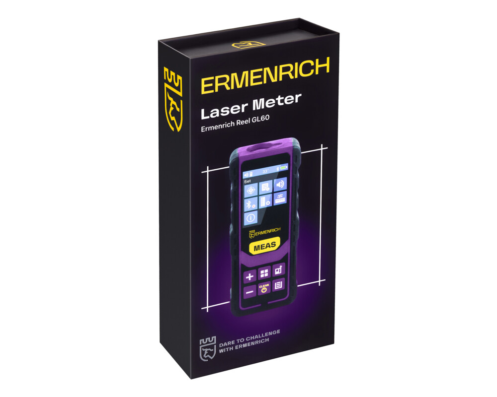 Ролетка Лазерен измерител Ermenrich Reel PRO GL60 9