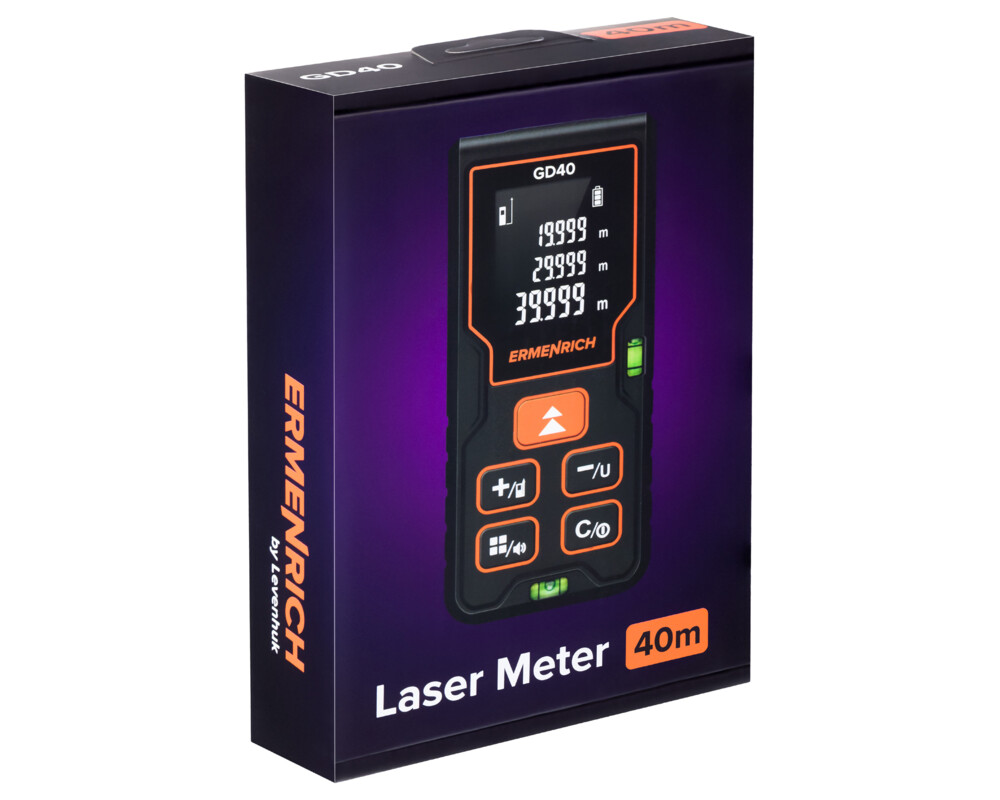 Ролетка Лазерен измерител Ermenrich Reel PLUS GD40 13