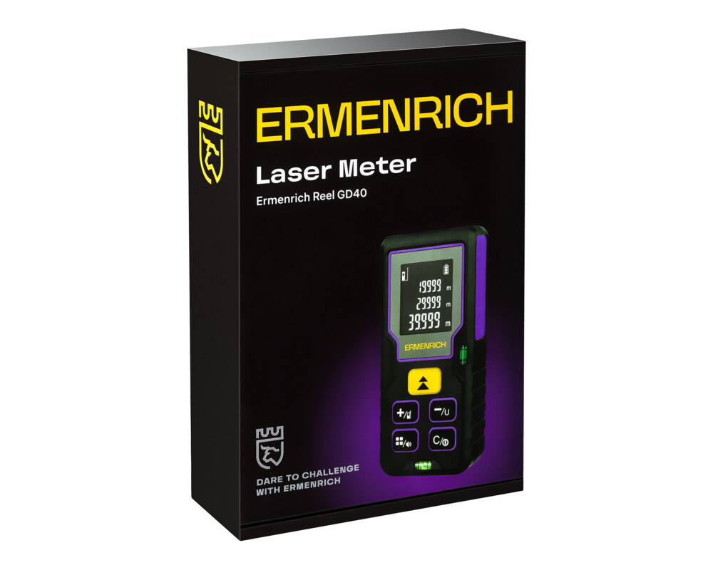 Ролетка Лазерен измерител Ermenrich Reel PLUS GD40 19