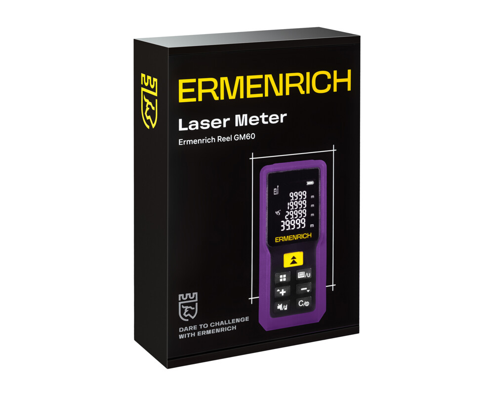 Ролетка Лазерен измерител Ermenrich Reel PRO GM60 18