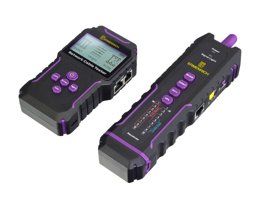 Мрежов инструмент Мултифункционален тестер за кабели Ermenrich NetGeeks NP45 4