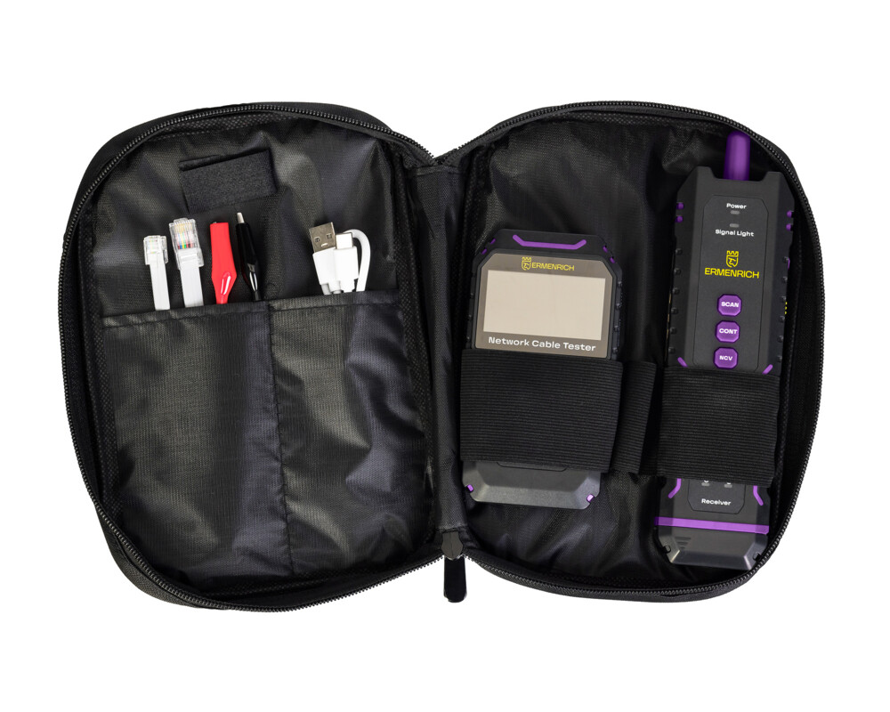 Мрежов инструмент Мултифункционален тестер за кабели Ermenrich NetGeeks NP45 3