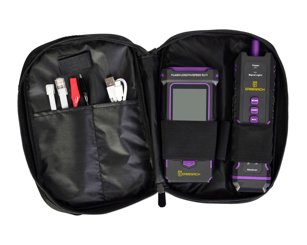 Мрежов инструмент Мултифункционален тестер за кабели Ermenrich NetGeeks NP50 3