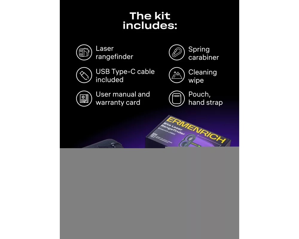 Далекомер Строителен лазерен далекомер Ermenrich LG900 5