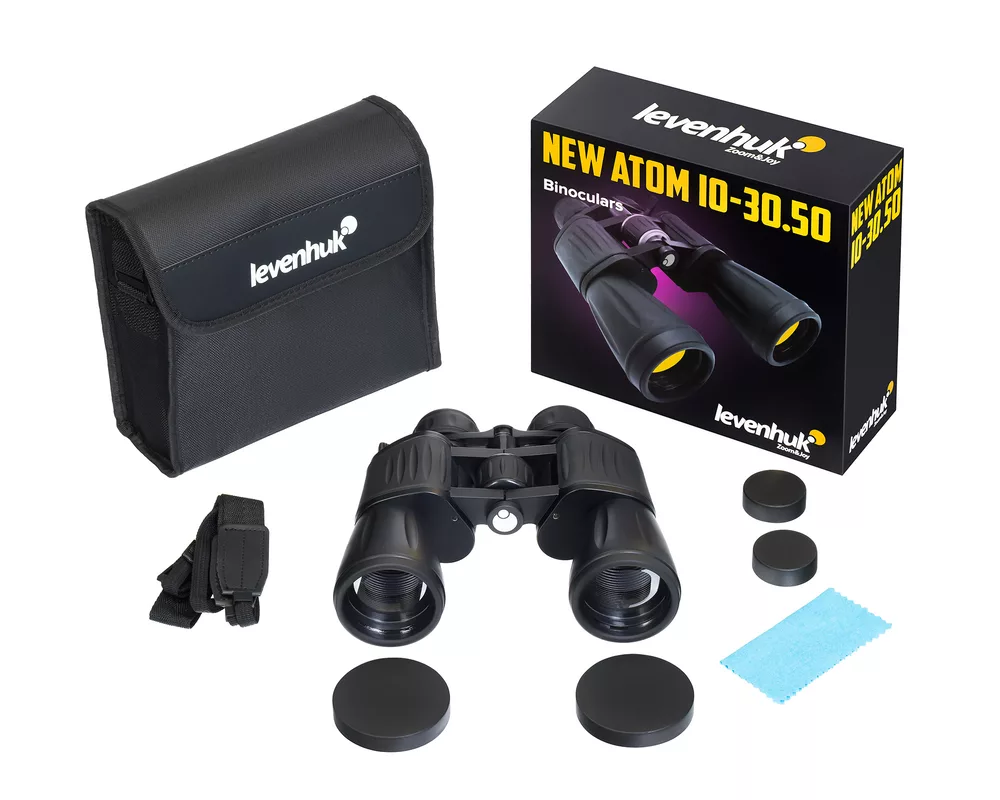 Бинокъл Levenhuk New Atom 10–30x50 4