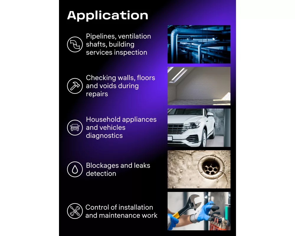 Ендоскоп Индустриален ендоскоп Ermenrich Seek VE80 9