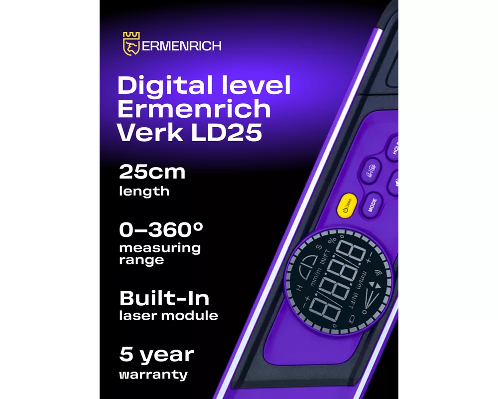 Нивелир Цифров нивелир Ermenrich Verk LD25 с лазер 2