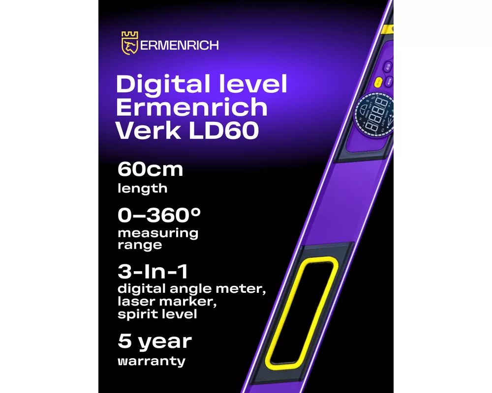 Нивелир Цифров нивелир Ermenrich Verk LD60 с лазер 2