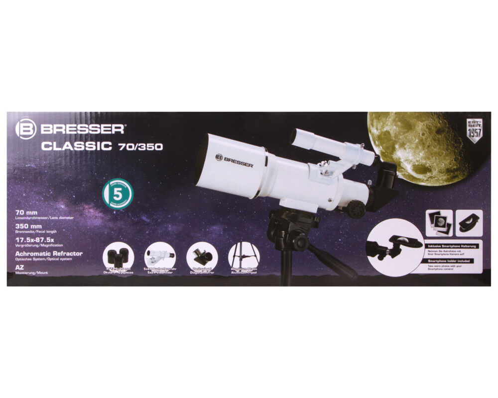 Телескоп Bresser Classic 70/350 AZ 87