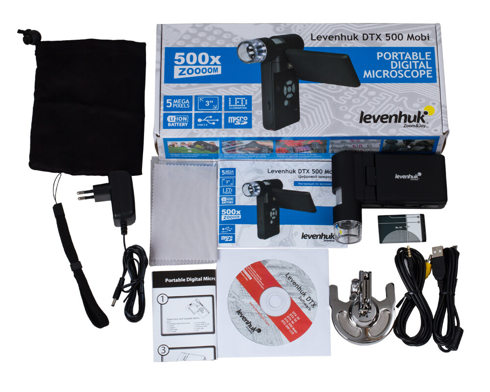 Микроскоп Цифров Levenhuk DTX 500 Mobi 78