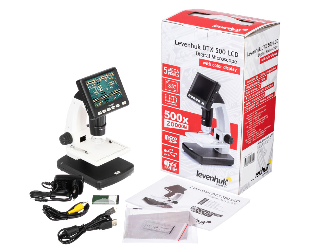 Микроскоп Течнокристален цифров Levenhuk DTX 500 47