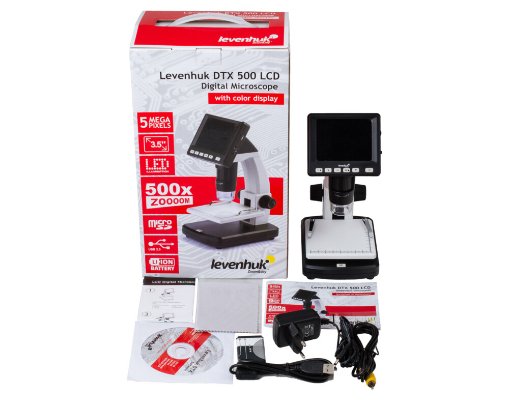 Микроскоп Течнокристален цифров Levenhuk DTX 500 8