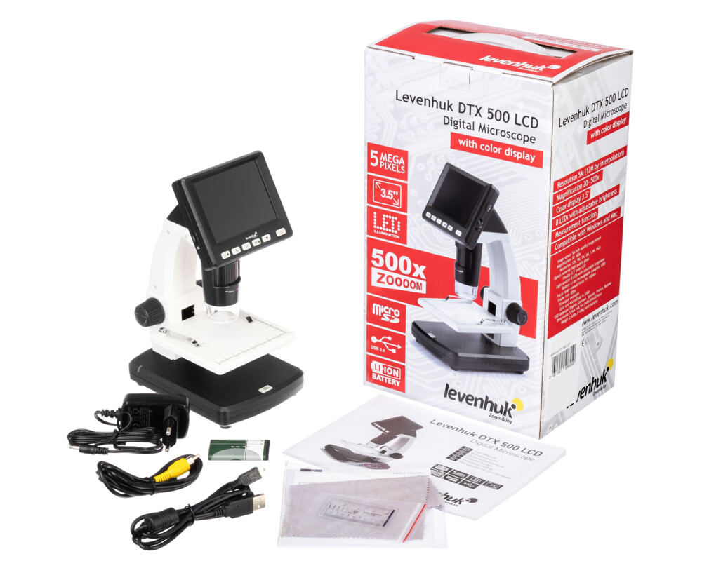 Микроскоп Течнокристален цифров Levenhuk DTX 500 35