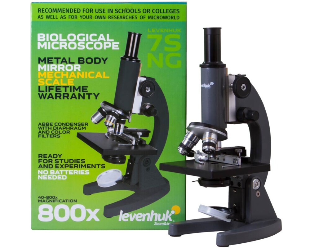 Микроскоп Монокулярен Levenhuk 7S NG 64