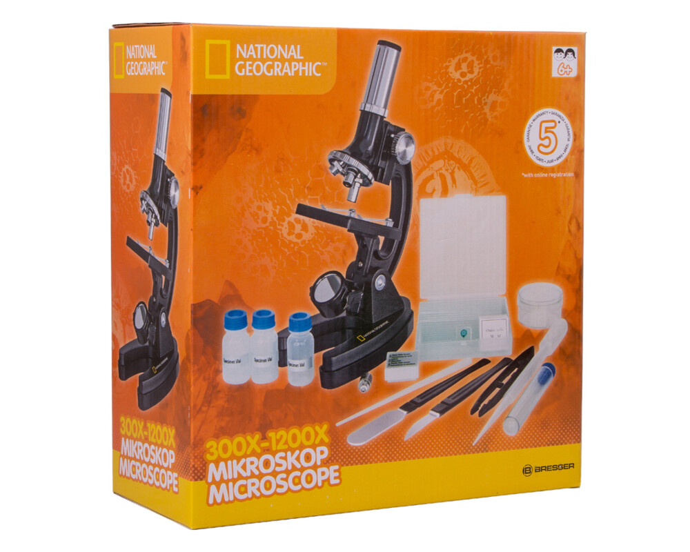 Микроскоп Bresser National Geographic 300–1200x 24