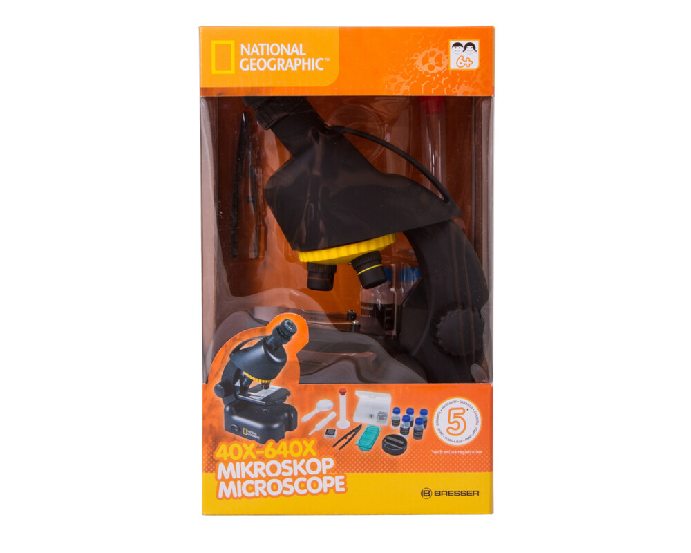Микроскоп Bresser National Geographic 40–640x w/smartphone adapter 40